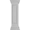 Ekena Millwork 10"W x 40"H Straight Newel Post with Panel, Flat Capital & Base Trim (Installation kit included) NWL10X40SPF0B0 - alternate 3